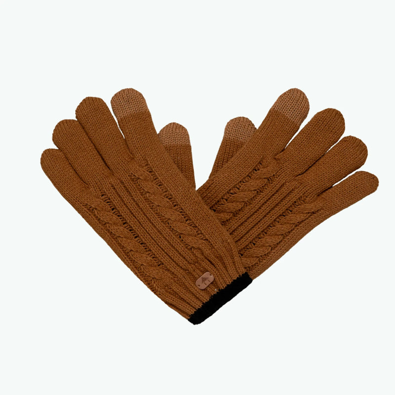 Gants Creamy gin Marron — vue 1