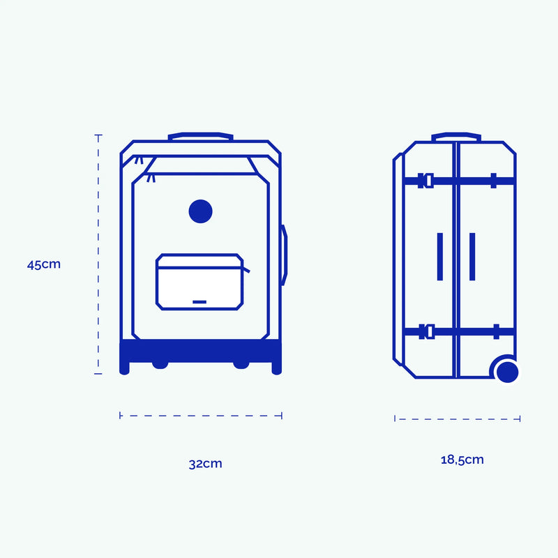 Valise souple 2 roues XS Cagliari — vue 9